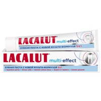 Зубная паста Lacalut Multi-Effect с мульти-формулой 5 в 1, 75мл